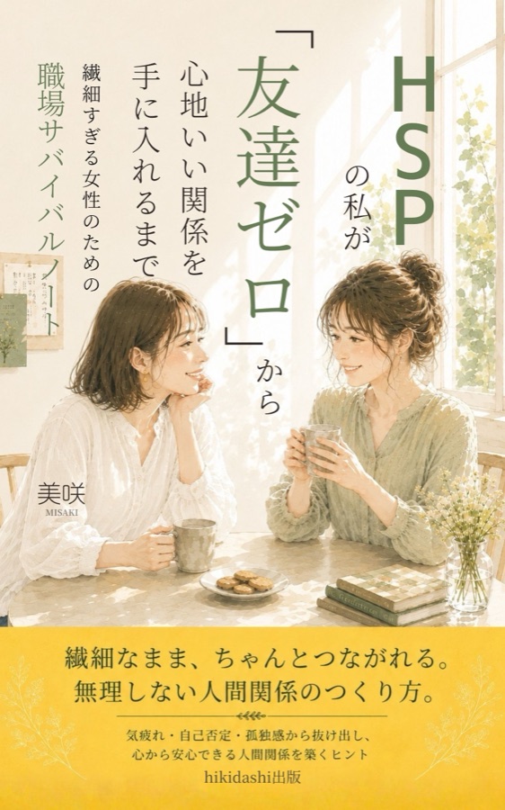 HSPの私が「友達ゼロ」から心地いい関係を手に入れるまで — 書籍表紙デザイン